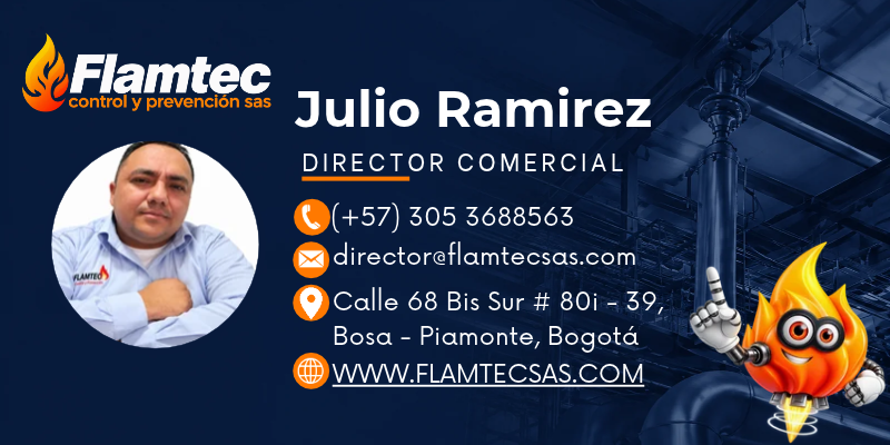 Tarjeta corporativa de Julio Ramírez